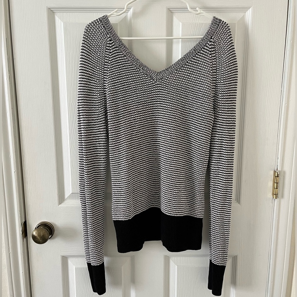Calvin Klein Striped Knit SweaterTop
